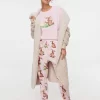 Bunny And Chick Pointelle Tapered Pj Pant