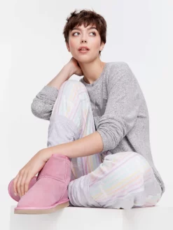 Penny Stripe Bamboo Flannelette Legwarmer Pj Pant