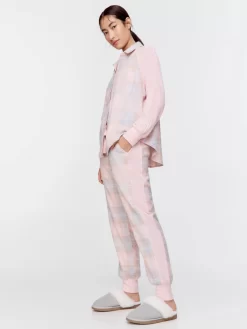 Pastel Buffalo Check Flannelette Pj Set 9 Pastel Buffalo Check Flannelette Pj Set -Pajama Shop 810908 multi back3 t scaled