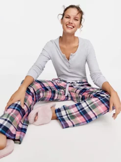 Multi Check Flannelette Classic Pj Pant