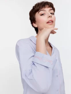 Lilac Long Sleeve Shirt -Pajama Shop 811213 multi back3 t scaled