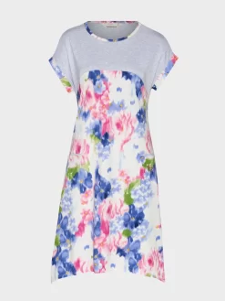 Blurred Floral Hanky Hem Nightie 7 Blurred Floral Hanky Hem Nightie -Pajama Shop 811295 multi maq t scaled