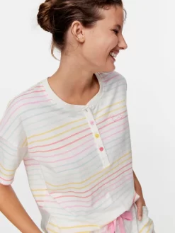 Rainbow Stripe Pj Set -Pajama Shop 811296 multi back2 t scaled