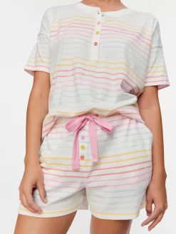 Rainbow Stripe Pj Set -Pajama Shop 811296 multi back3 t scaled