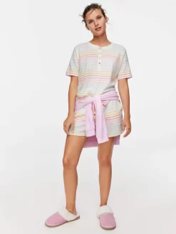 Rainbow Stripe Pj Set