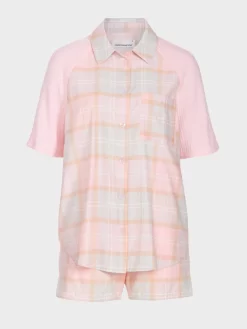 Pastel Buffalo Check Shortie Pj Set -Pajama Shop 811297 multi maq t scaled