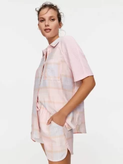 Pastel Buffalo Check Shortie Pj Set