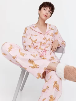 Painted Penny Bamboo Flannelette Long Sleeve Pj Set -Pajama Shop 811306 multi back3 t scaled