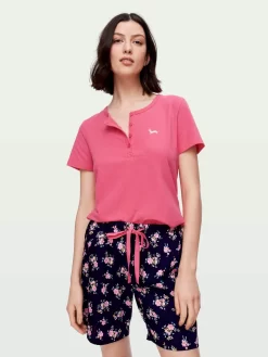 Floral Long Short -Pajama Shop 811649 multi back2 t scaled