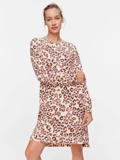 Plush Leopard Nightie 6 Plush Leopard Nightie -Pajama Shop 811734 multi back2 t scaled