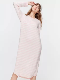 Peter Alexander Stripe Fuzzy Nightie -Pajama Shop 811736 multi back2 t scaled