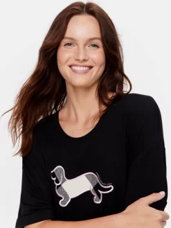 Penny Sleep Tee -Pajama Shop 811750 black back2 t scaled