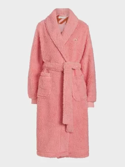 Houndstooth Fleece Coral Gown 9 Houndstooth Fleece Coral Gown -Pajama Shop 811753 coral maq t scaled