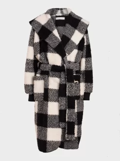 Black And White Buffalo Fleece Gown -Pajama Shop 811763 multi maq t scaled