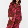 Oversized Houndstooth Fleece Gown