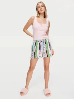 Modern Patch Short -Pajama Shop 812272 multi back2 t scaled