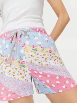 Floral Mid Short -Pajama Shop 812276 multi back t scaled