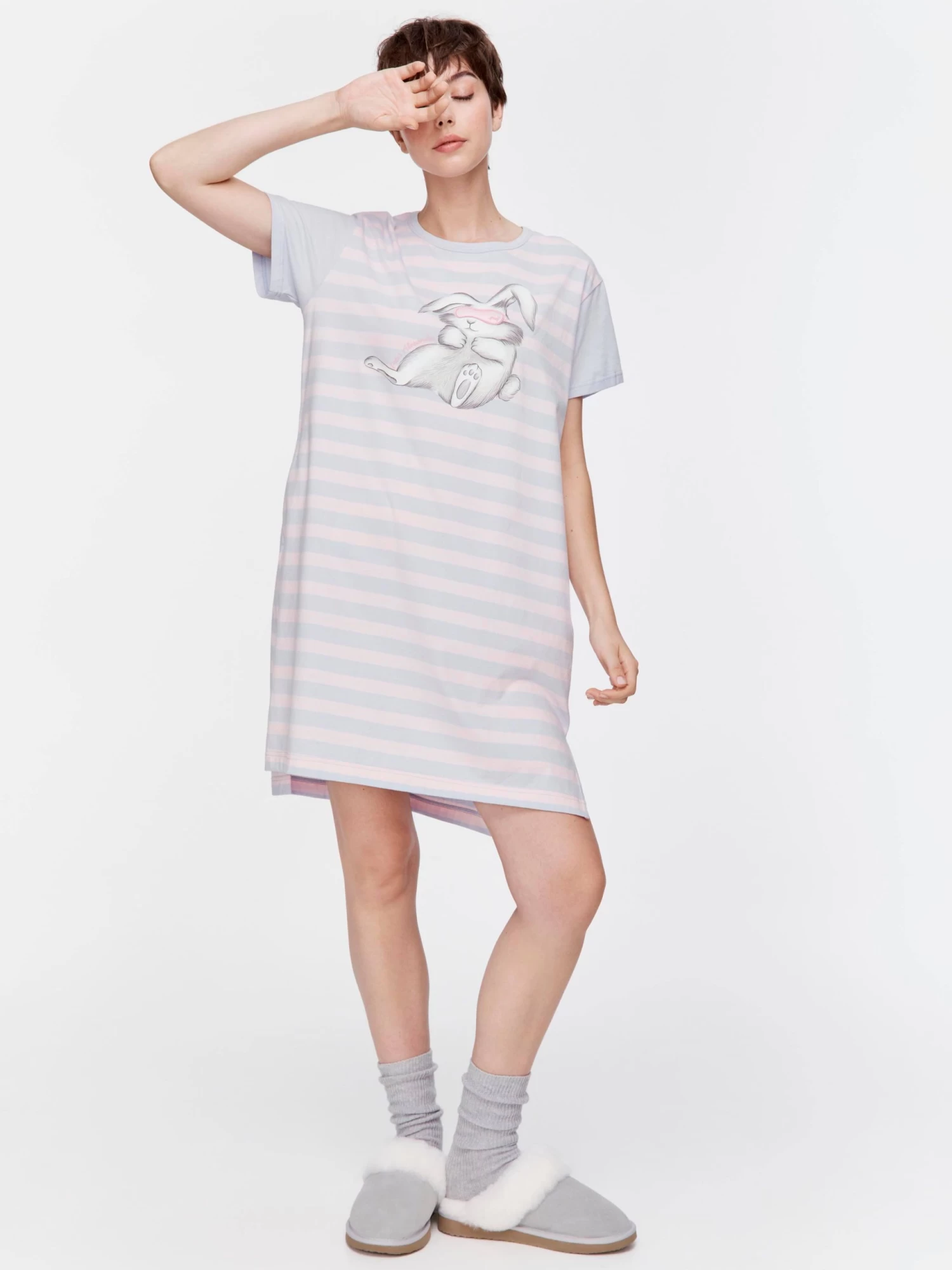 Stripe Bunny Sleep Tee 3 Stripe Bunny Sleep Tee - Image 3