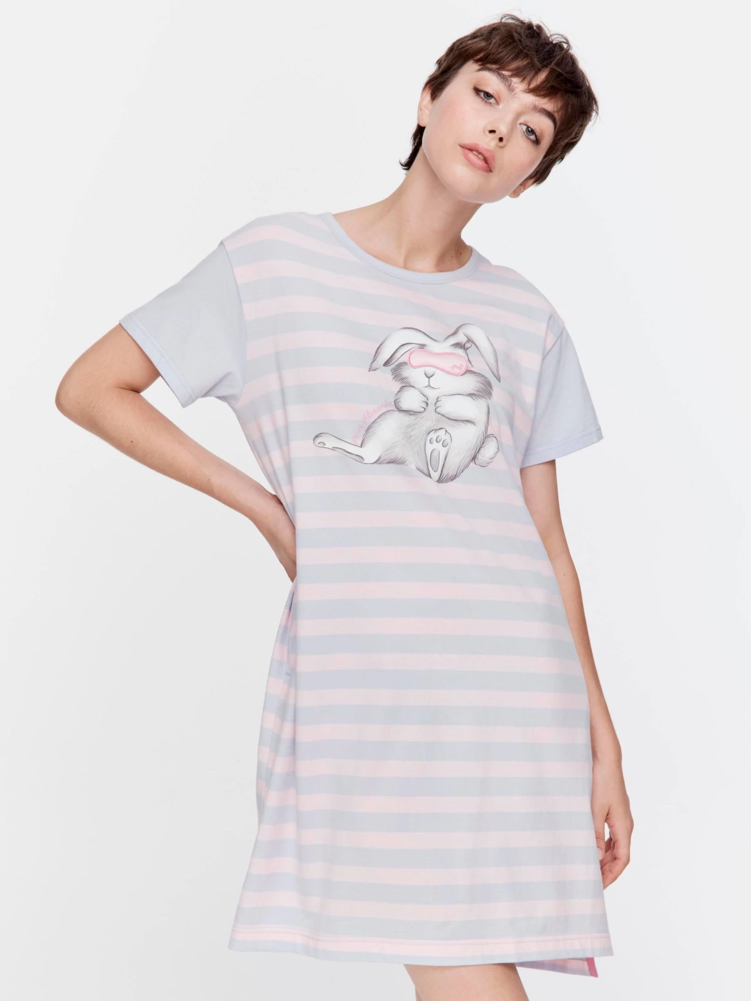 Stripe Bunny Sleep Tee 2 Stripe Bunny Sleep Tee - Image 2
