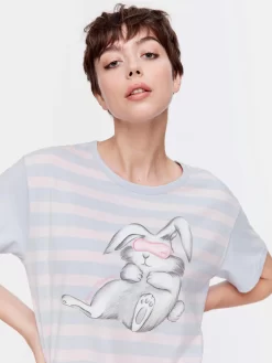 Stripe Bunny Sleep Tee