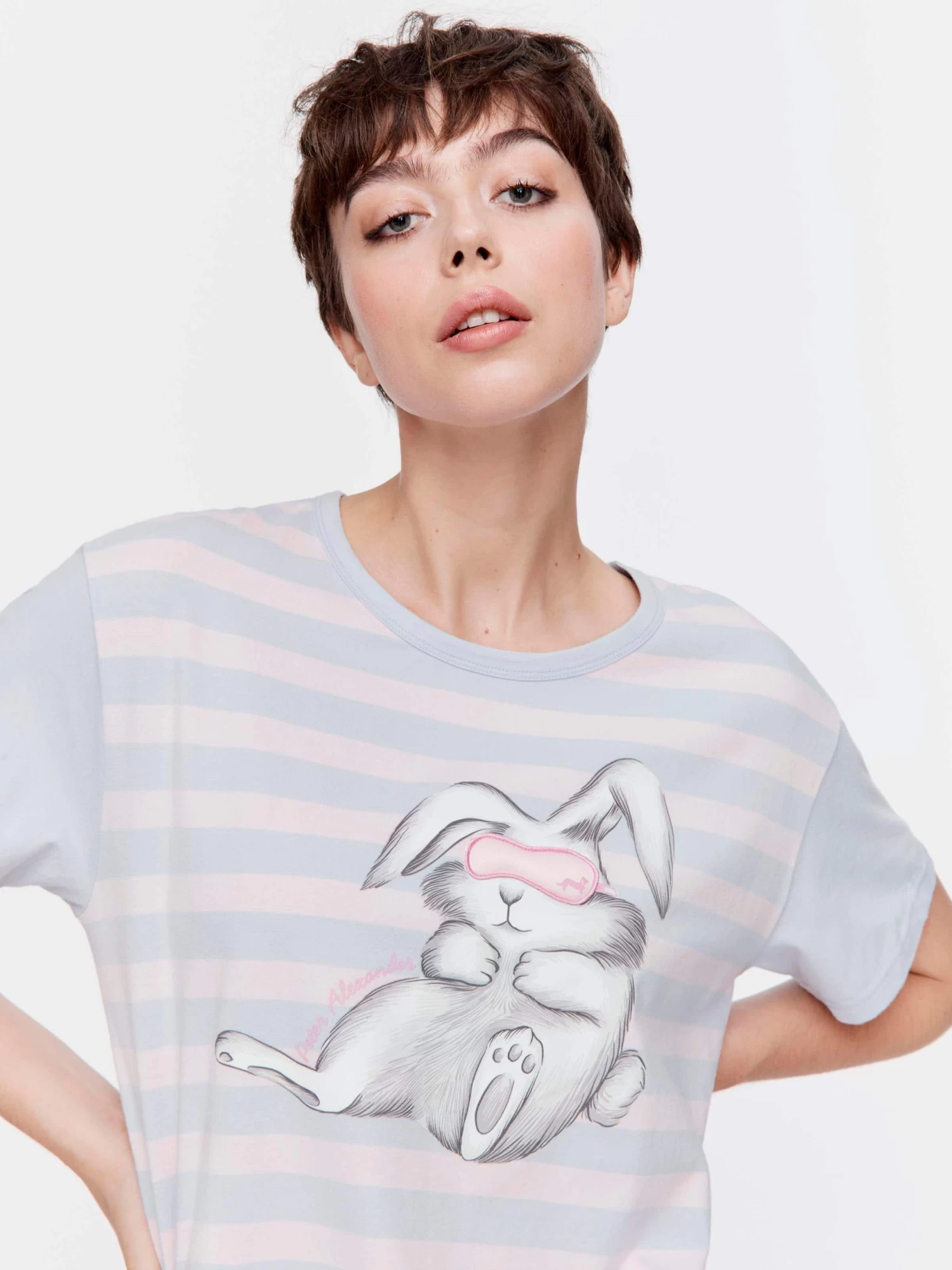Stripe Bunny Sleep Tee 1 Stripe Bunny Sleep Tee