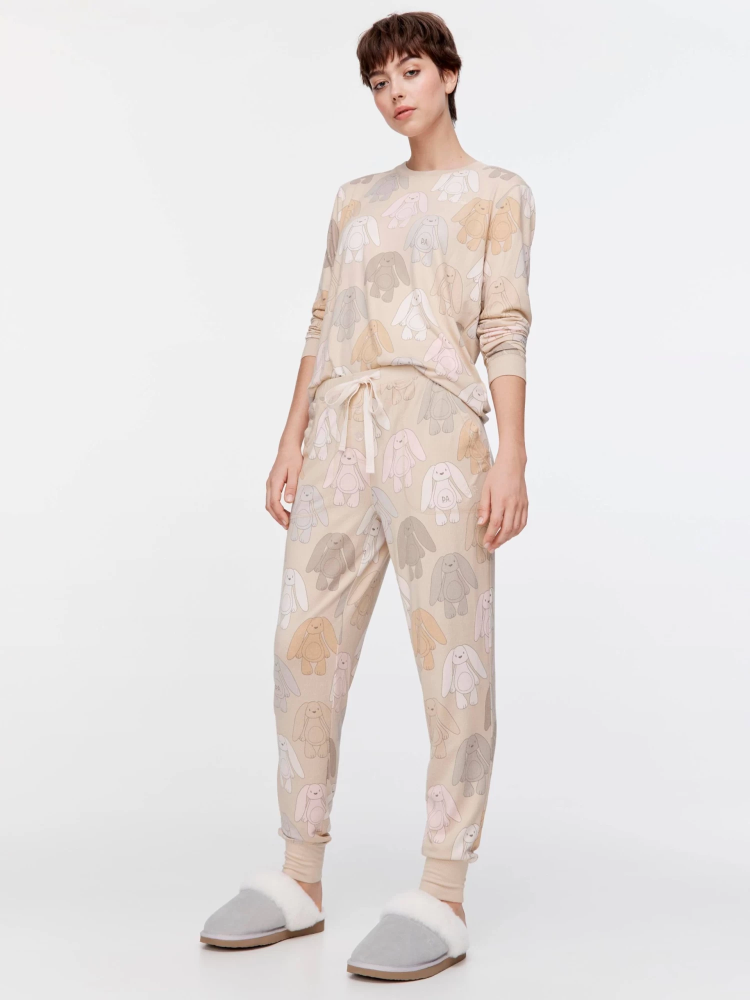 Floppy Bunny Plush Easy Pj Pant 2 Floppy Bunny Plush Easy Pj Pant - Image 2