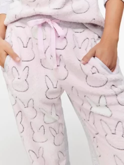 Bunny Cuddle Pj Pant -Pajama Shop 812818 multi back2 t scaled