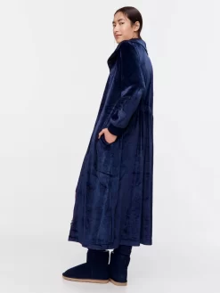 Judy Zip Gown -Pajama Shop 812908 navy back2 t scaled