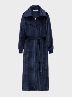Judy Zip Gown -Pajama Shop 812908 navy maq t scaled