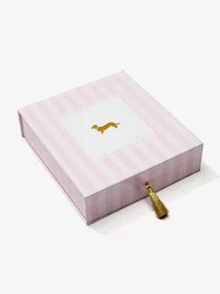 Long Pink Stripe Chic Satin Pj Set -Pajama Shop 813035 pink box t scaled