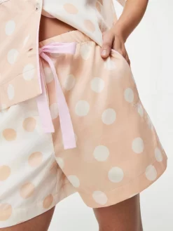 Caramel Spot Long Short -Pajama Shop 813579 multi back2 t scaled