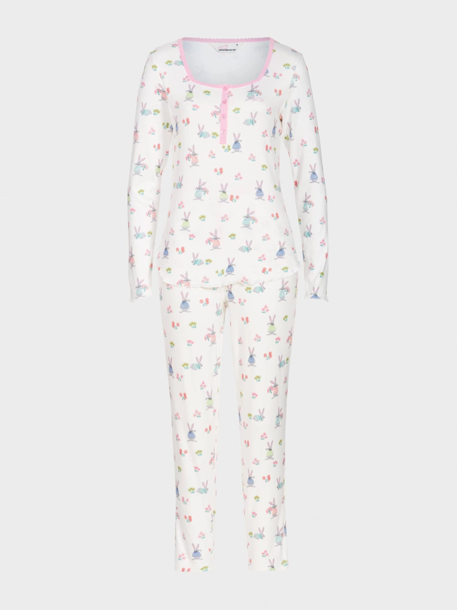 Bunny Pointelle Long Sleeve Pj Set 5 Bunny Pointelle Long Sleeve Pj Set - Image 5