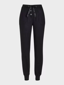 Black Plush Easy Pj Pant 7 Black Plush Easy Pj Pant -Pajama Shop 813847 black maq t scaled