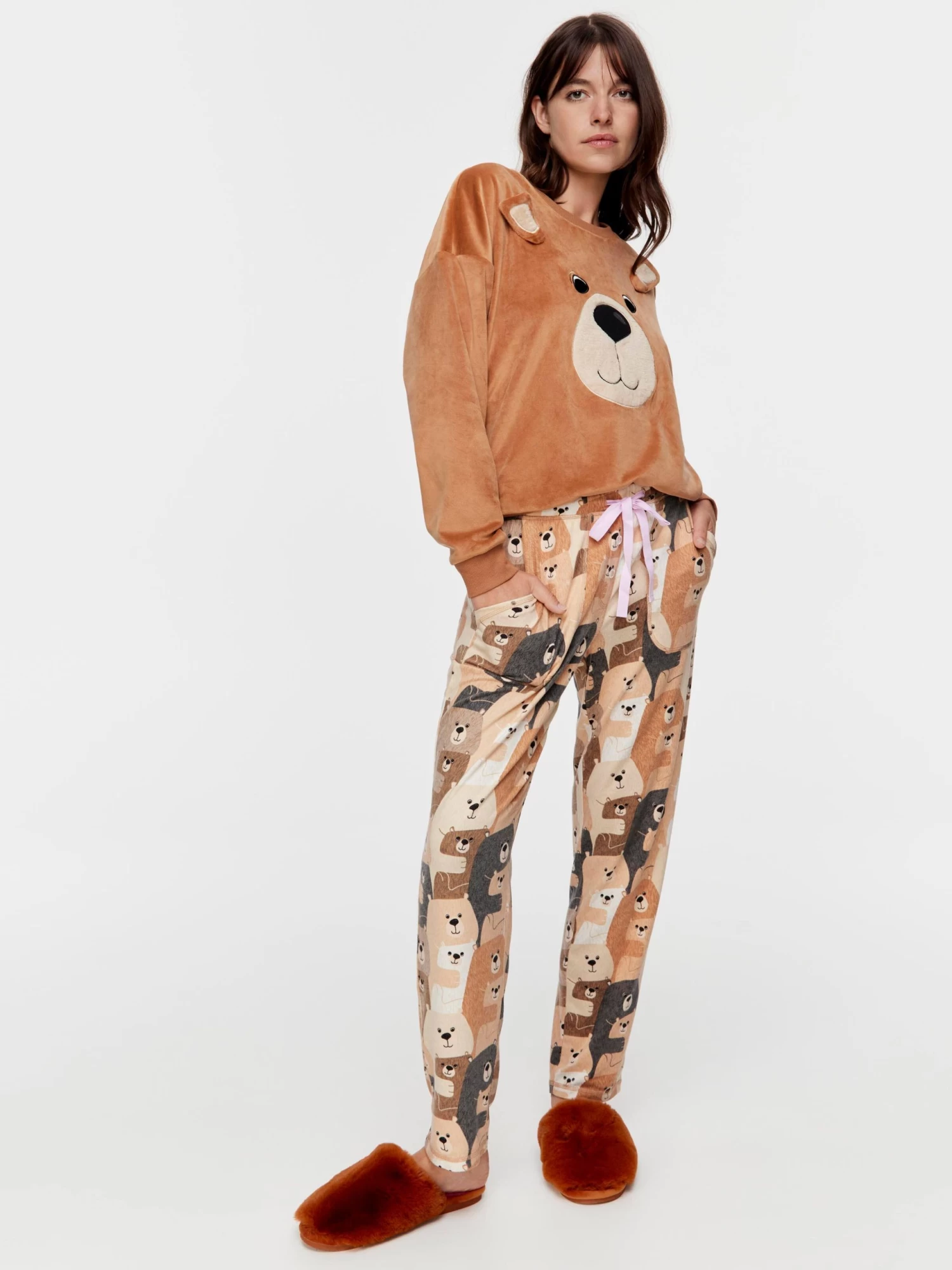 Bear Plush Pj Pant 2 Bear Plush Pj Pant - Image 2