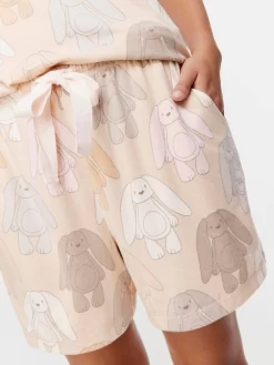 Floppy Bunny Plush Long Short -Pajama Shop 814472 multi back2 t scaled
