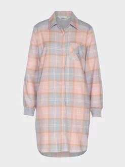 Pastel Buffalo Check Flannelette Nightshirt -Pajama Shop 814478 multi maq t scaled