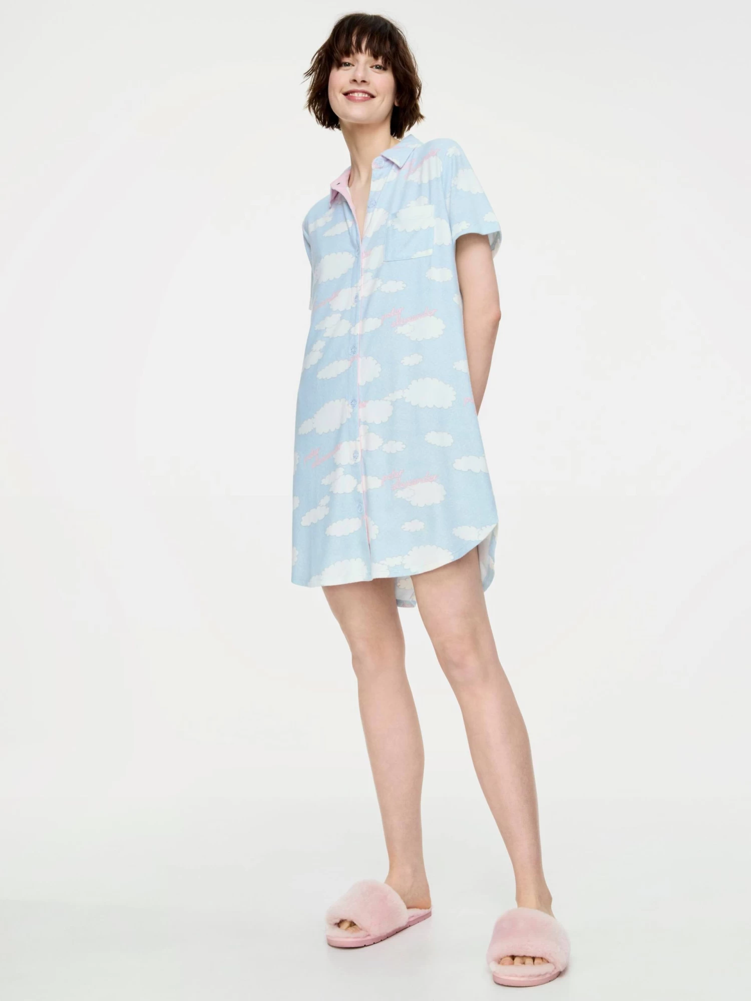 Peter Alexander Cloud Plush Short Sleeve Nightshirt 3 Peter Alexander Cloud Plush Short Sleeve Nightshirt - Image 3