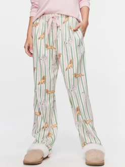 Dog Stripe Bamboo Flannelette Pj Pant -Pajama Shop 814533 multi back2 t scaled