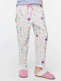 Wine Roll Up Bamboo Flannelette Pj Pant 6 Wine Roll Up Bamboo Flannelette Pj Pant -Pajama Shop 814535 multi back2 t scaled