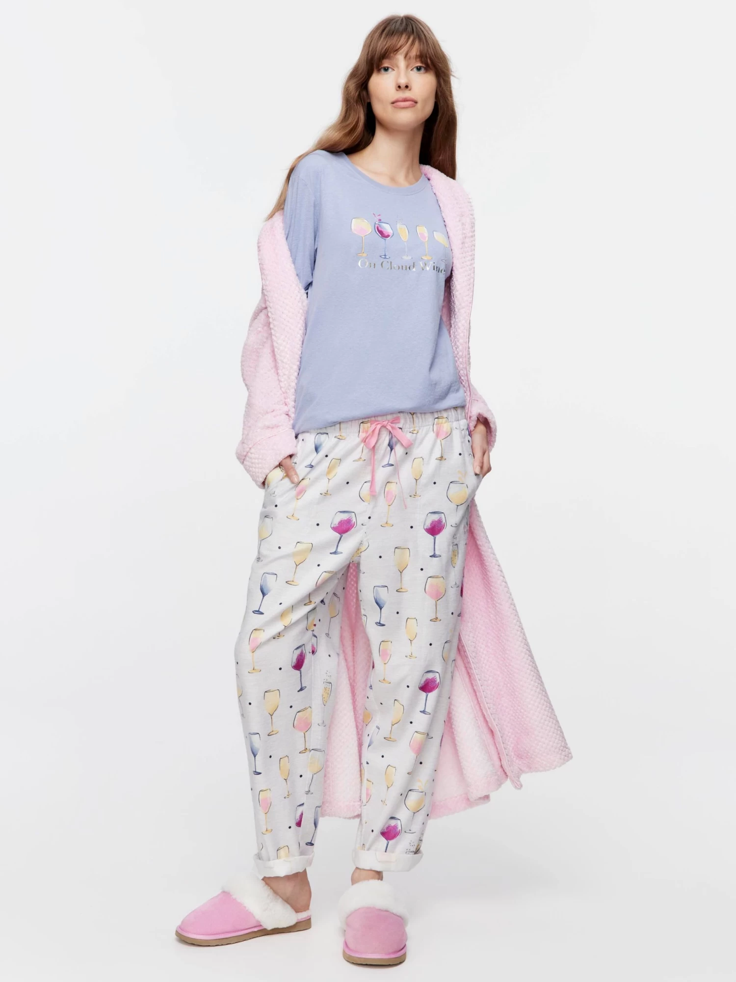 Wine Roll Up Bamboo Flannelette Pj Pant 1 Wine Roll Up Bamboo Flannelette Pj Pant