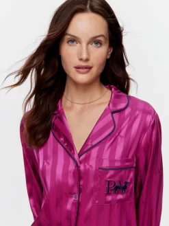 Jewel Satin Pj Set -Pajama Shop 814536 multi back3 t scaled