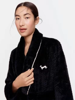 Black Jacquard Gown -Pajama Shop 814699 black back2 t scaled