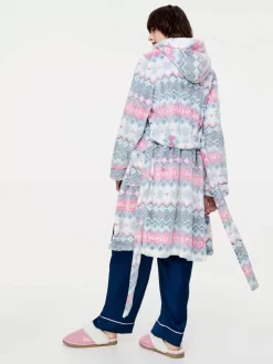 Fair Isle Hooded Gown 9 Fair Isle Hooded Gown -Pajama Shop 814703 multi back3 t scaled