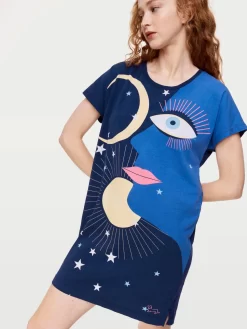 Zodiac Sleep Tee -Pajama Shop 814942 multi back2 t scaled