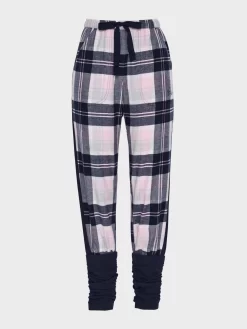 Navy Check Contrast Flannelette Legwarmer Pj Pant -Pajama Shop 815272 multi maq t scaled