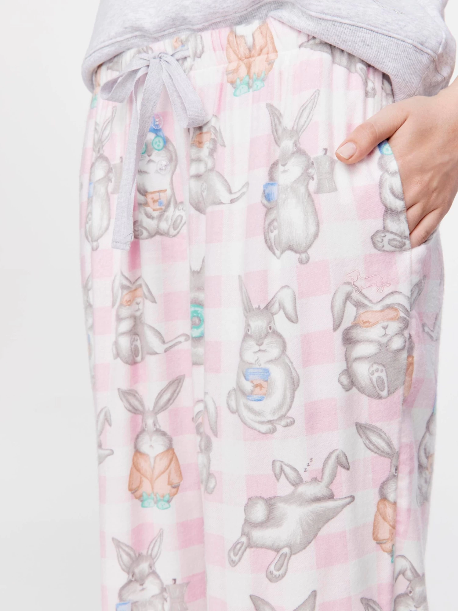 Sleepy Bunny Bamboo Flannelette Classic Pj Pant 2 Sleepy Bunny Bamboo Flannelette Classic Pj Pant - Image 2