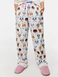 Dog Bunny Flannelette Classic Pj Pant -Pajama Shop 815276 multi back2 t scaled
