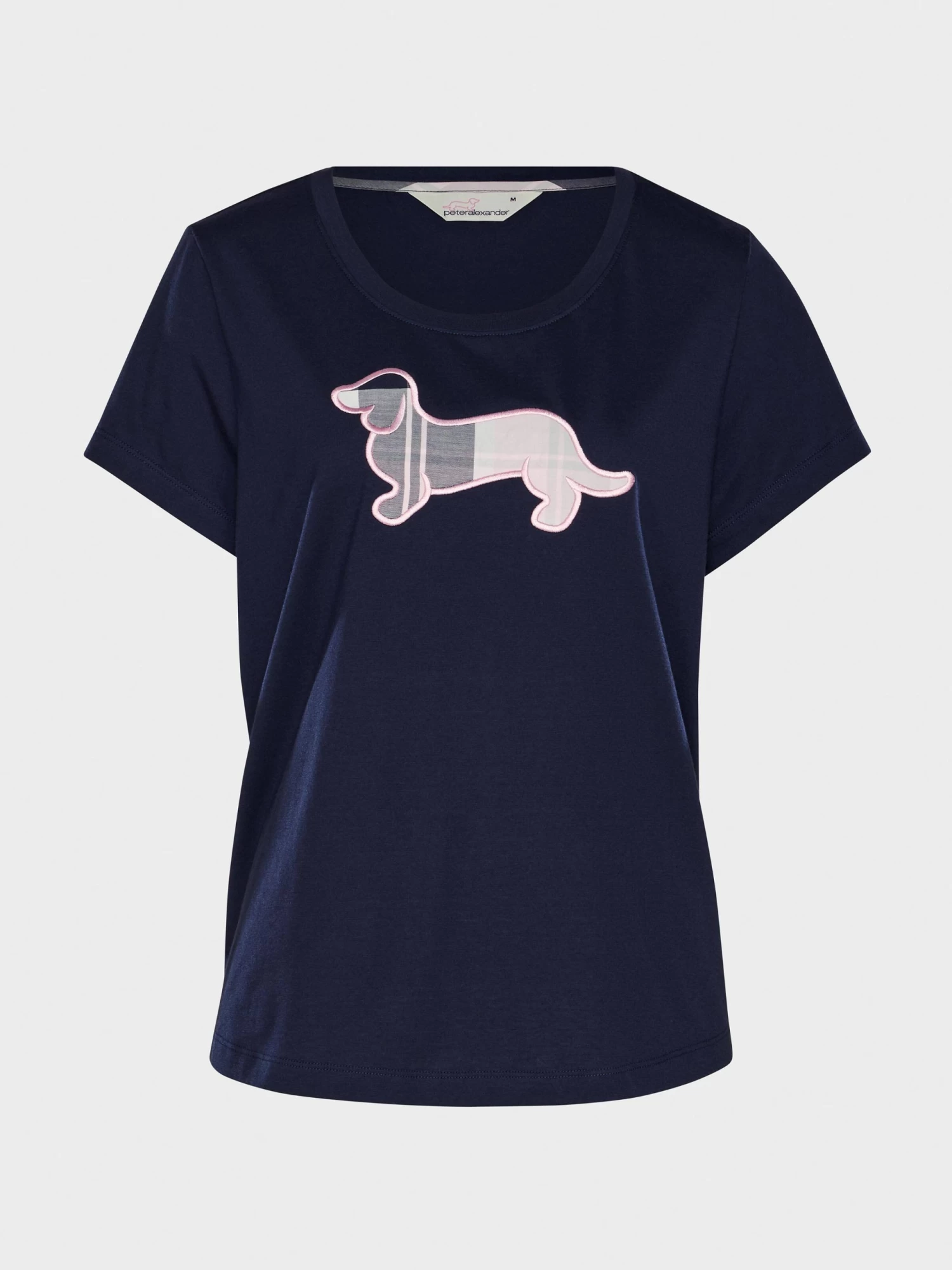 Navy Check Penny Tee 4 Navy Check Penny Tee - Image 4