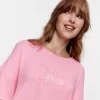 Hot Pink Plush Logo Tee