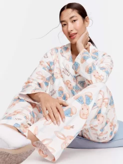 Peter Rabbit Bamboo Flannelette Long Sleeve Pj Set